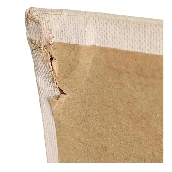 Vintage Mid-Century Painting Fall Autumn Landscape Barn Tree Signed 20x16 in - Picture 13 of 14